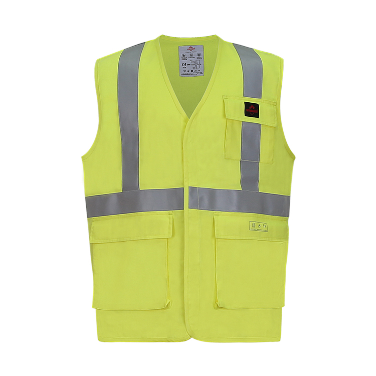 Hivis Yellow Fire Resistant Safety Vest