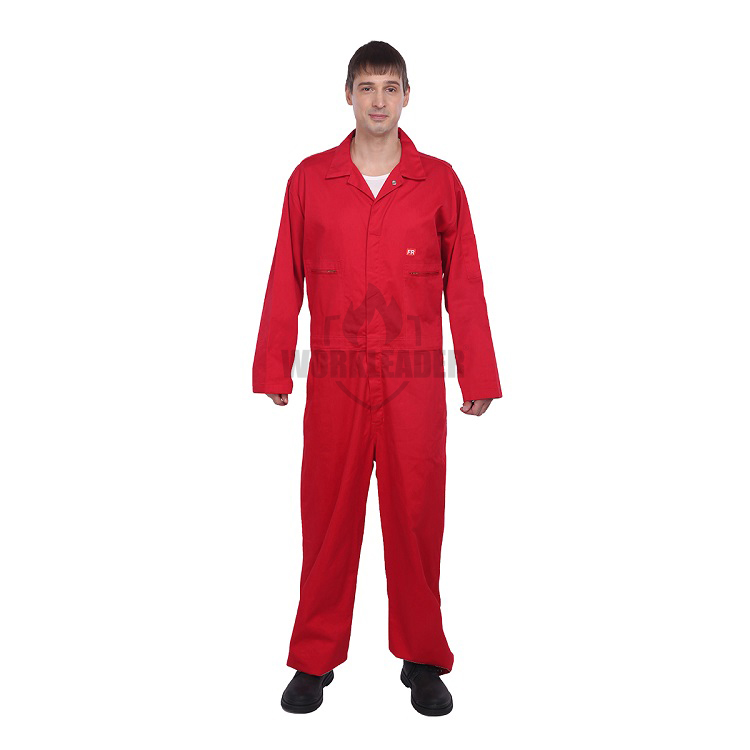 Red FR Safety Coverall For Worker