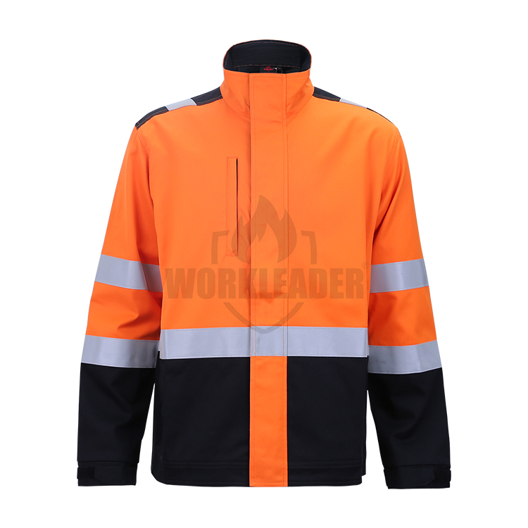 High Visibility Orange Safety Jacket