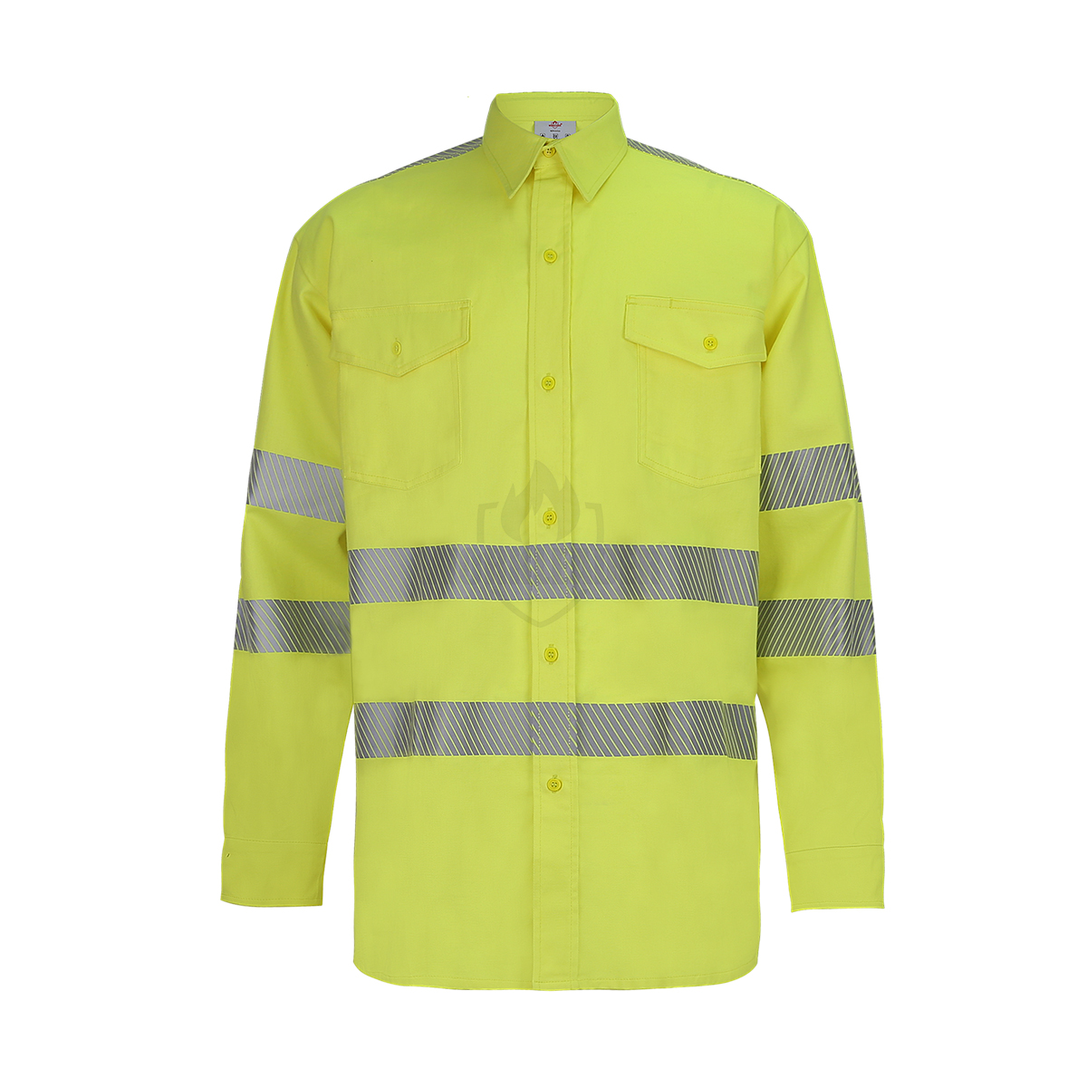 Hi-Vis Yellow Reflective Long Sleeve Shirt